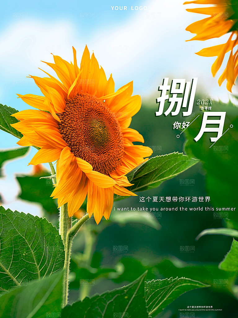 八月你好宣传海报