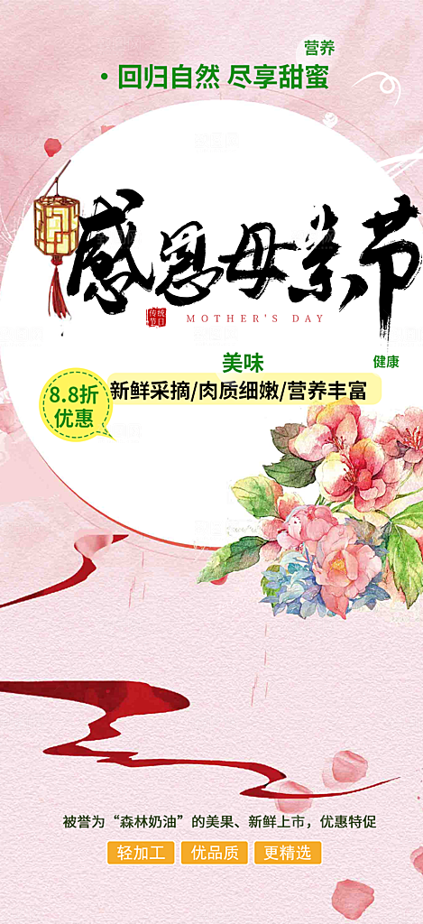 美丽感恩母亲节活动海报