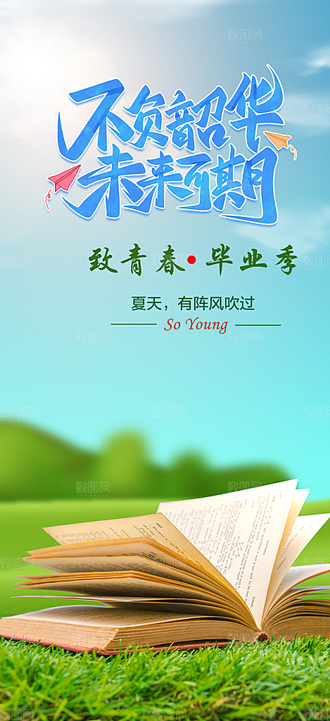 学生毕业青春海报