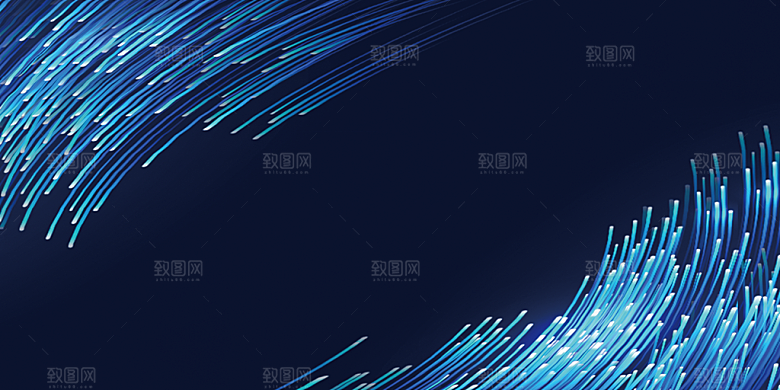 互联网大数据AI科技感蓝色展板背景