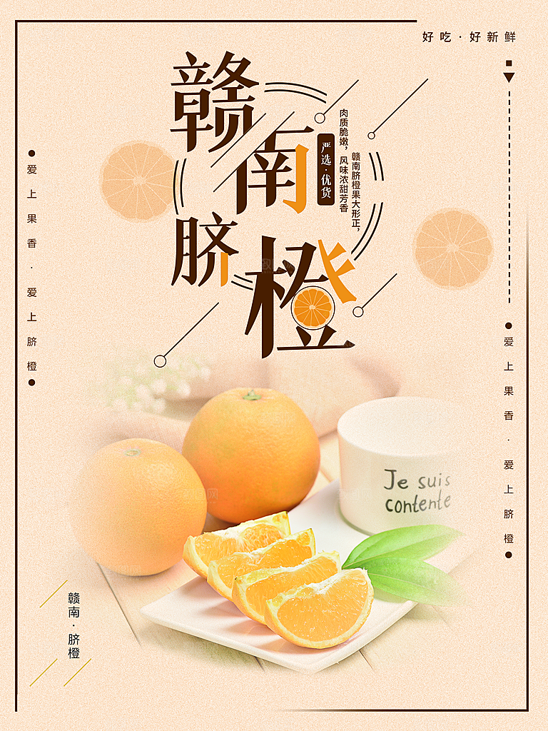 新鲜水果赣南脐橙