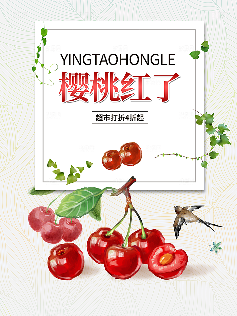 新鲜水果樱桃红了