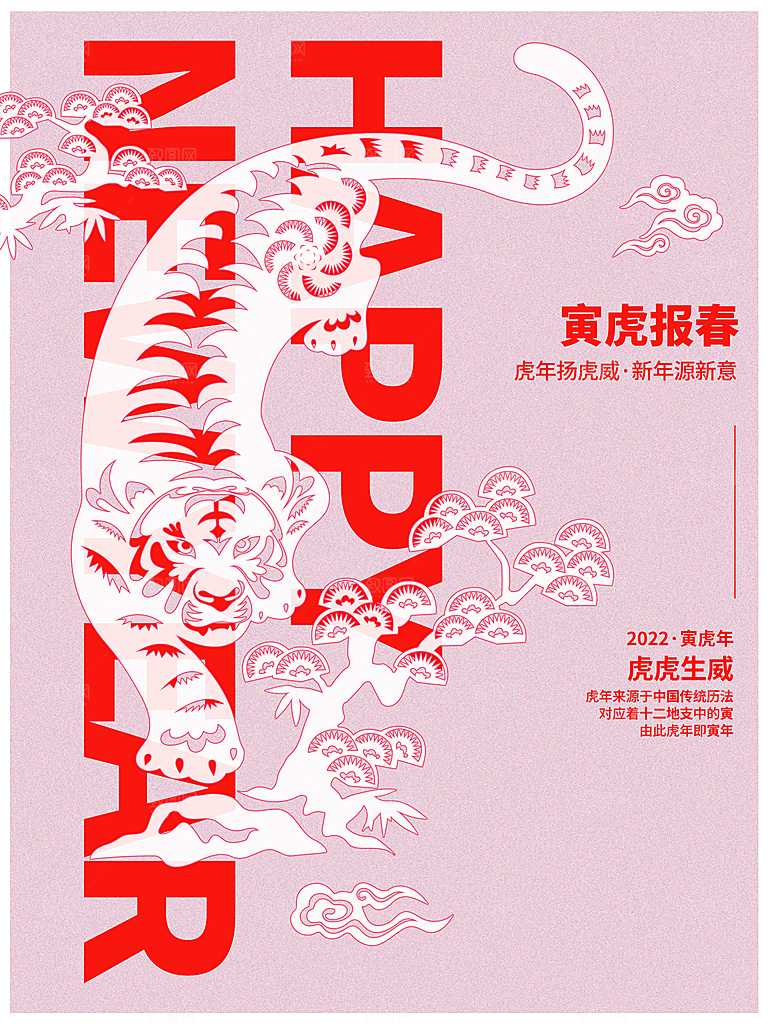 虎虎生威新年快乐