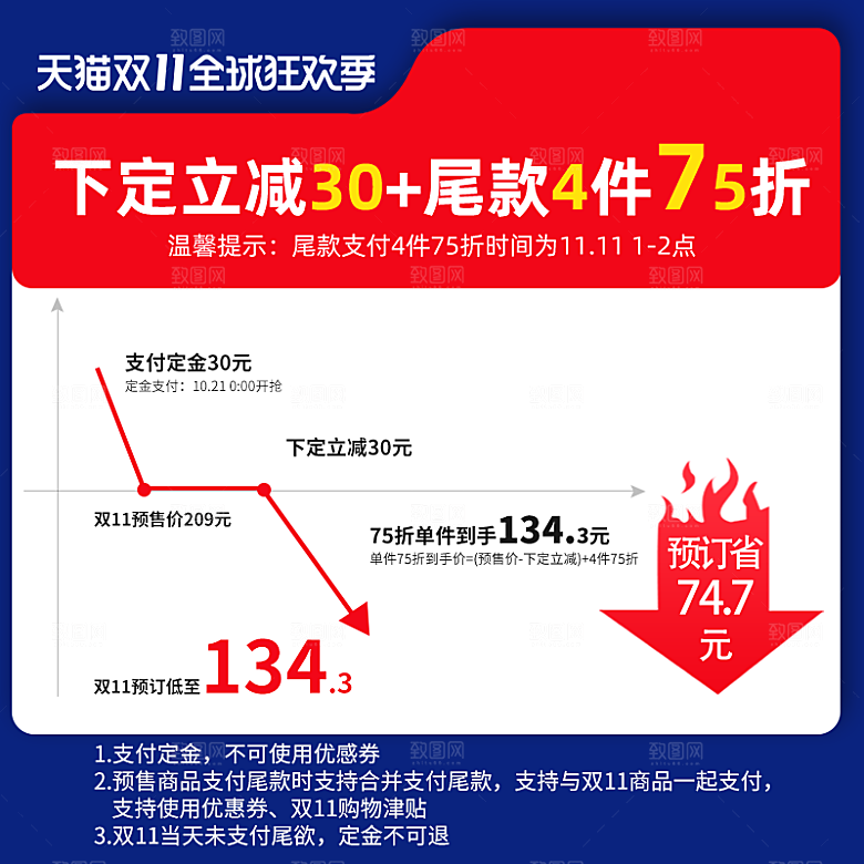淘宝天猫促销电商主图直通车