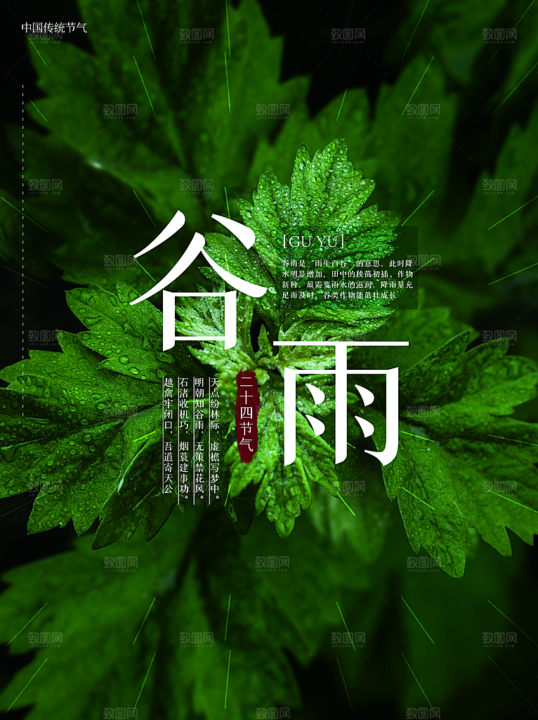 传统二十四节气谷雨