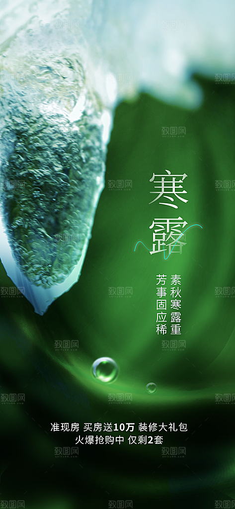 传统节气寒露海报模板
