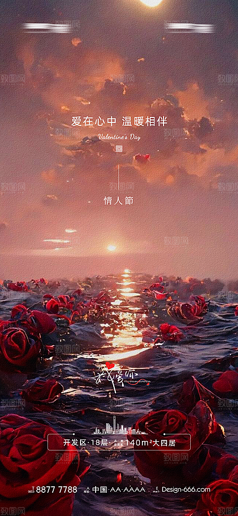 情人节海报设计图片素材