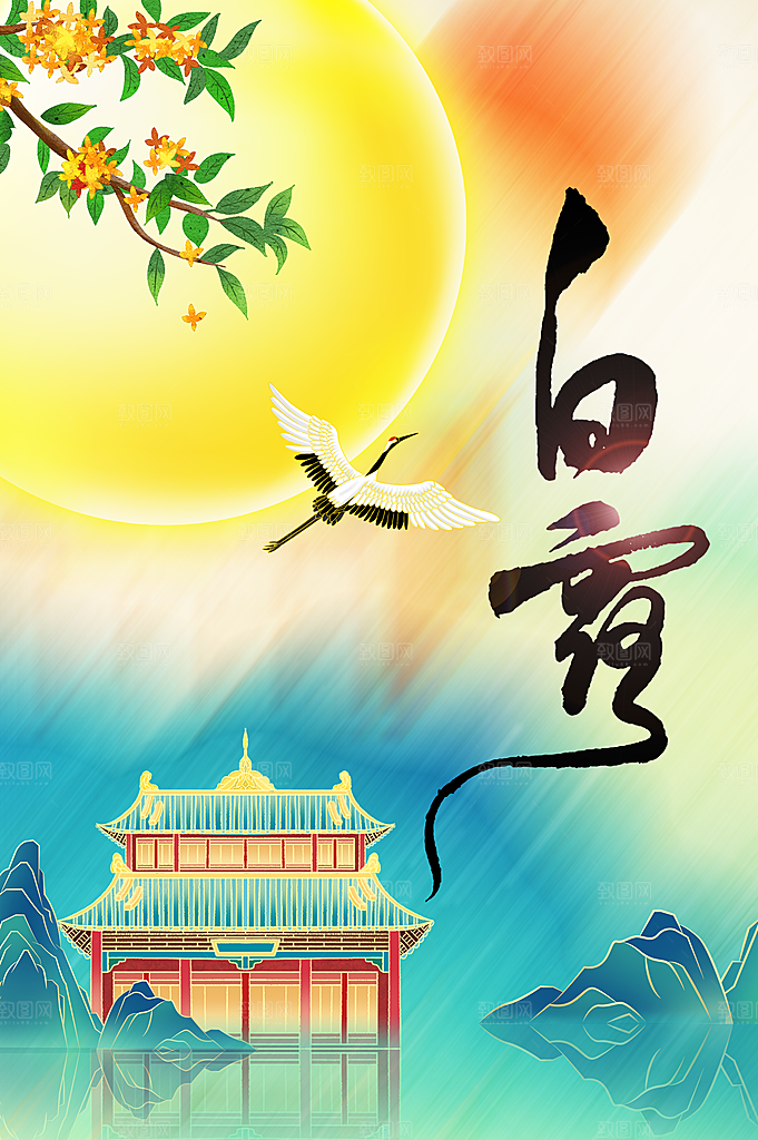 白露节气传统活动海报