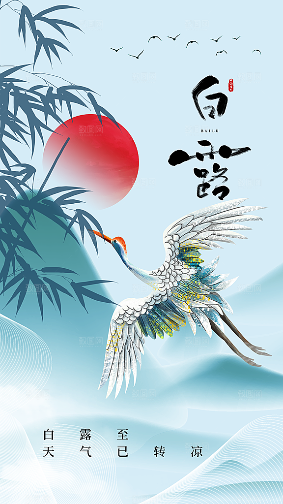 白露节气传统活动海报