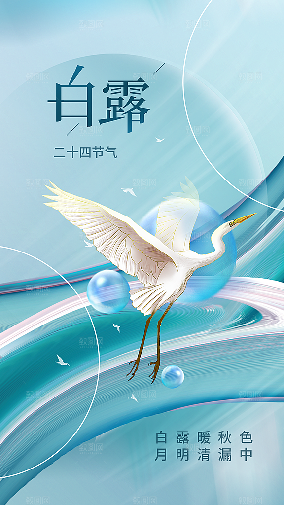 白露节气传统活动海报