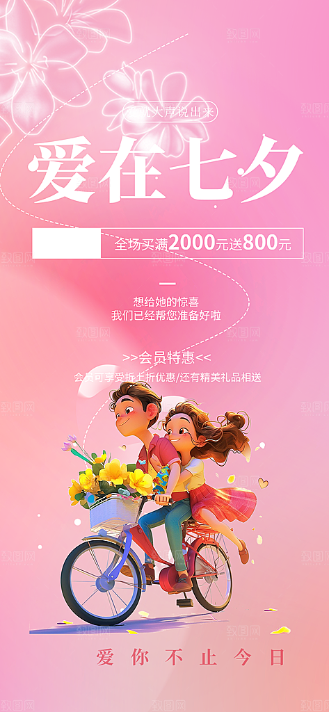 爱情活动七夕节海报