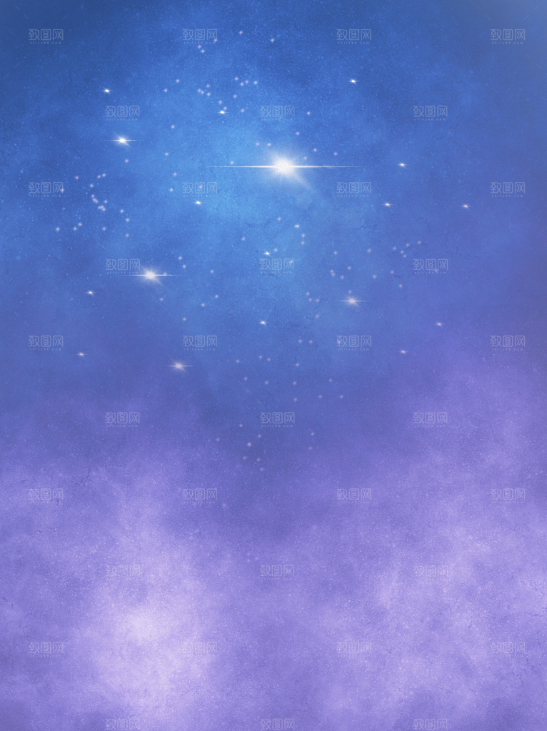 梦幻治愈唯美现代灯光夜景插画背景