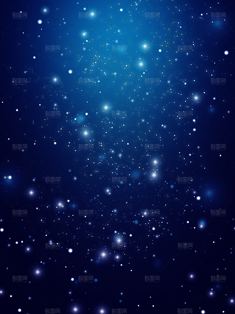 梦幻治愈唯美现代灯光夜景插画背景
