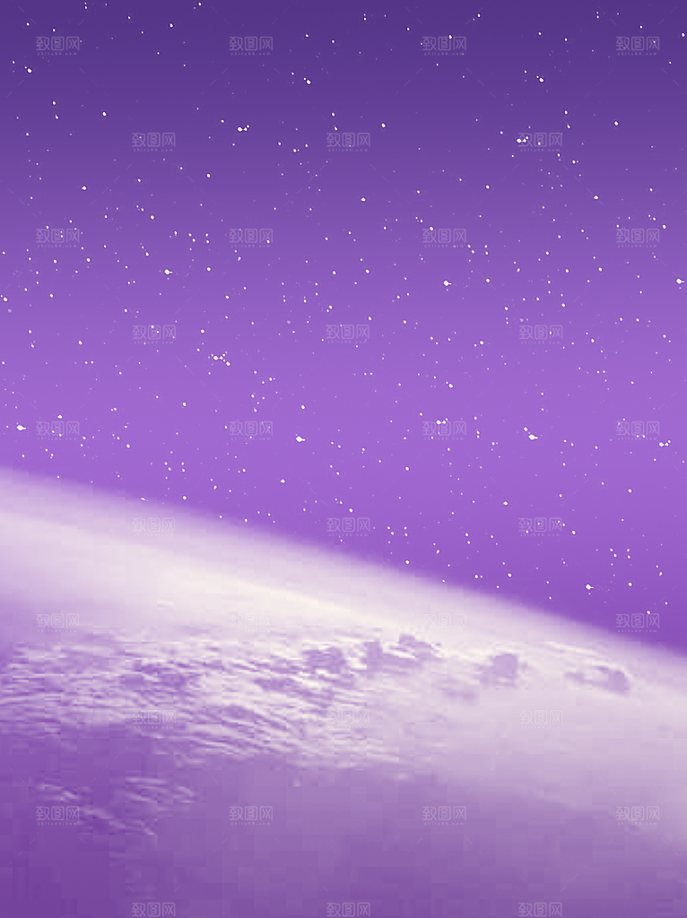 梦幻治愈唯美现代灯光夜景插画背景