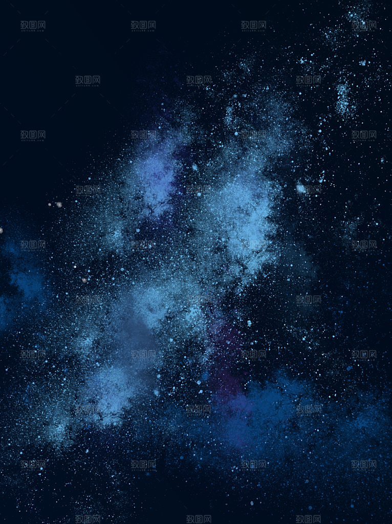 梦幻治愈唯美现代灯光夜景插画背景