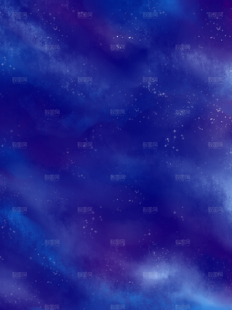 梦幻治愈唯美现代灯光夜景插画背景