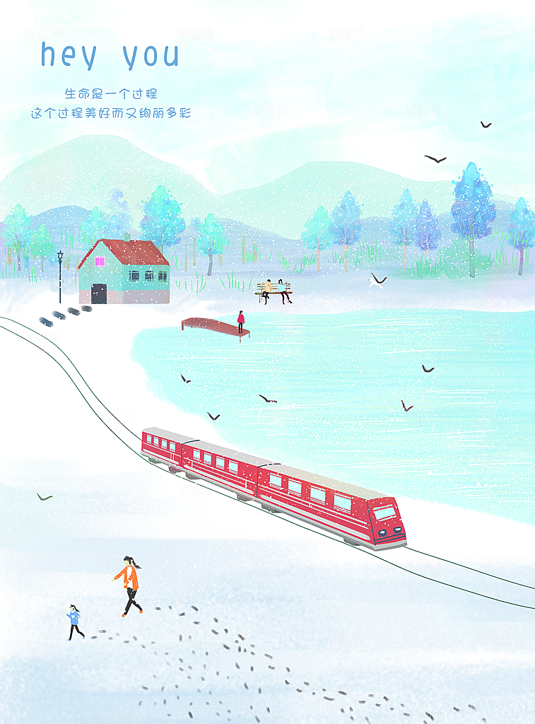 客厅相册装饰画大自然风景意境大图海报