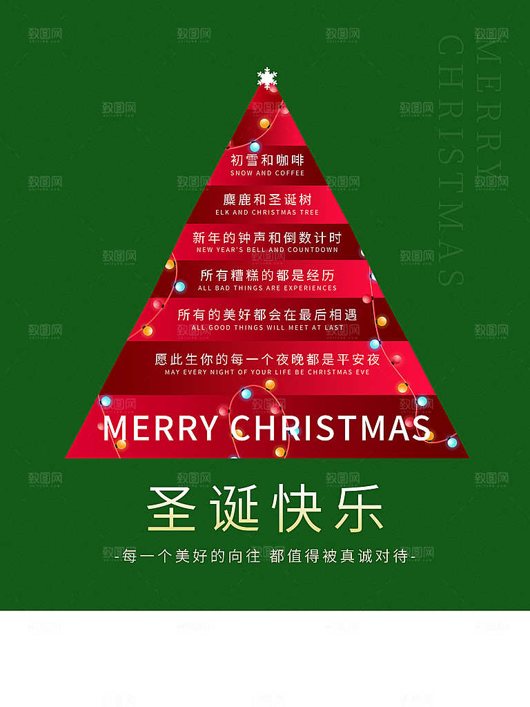 圣诞节快乐宣传海报