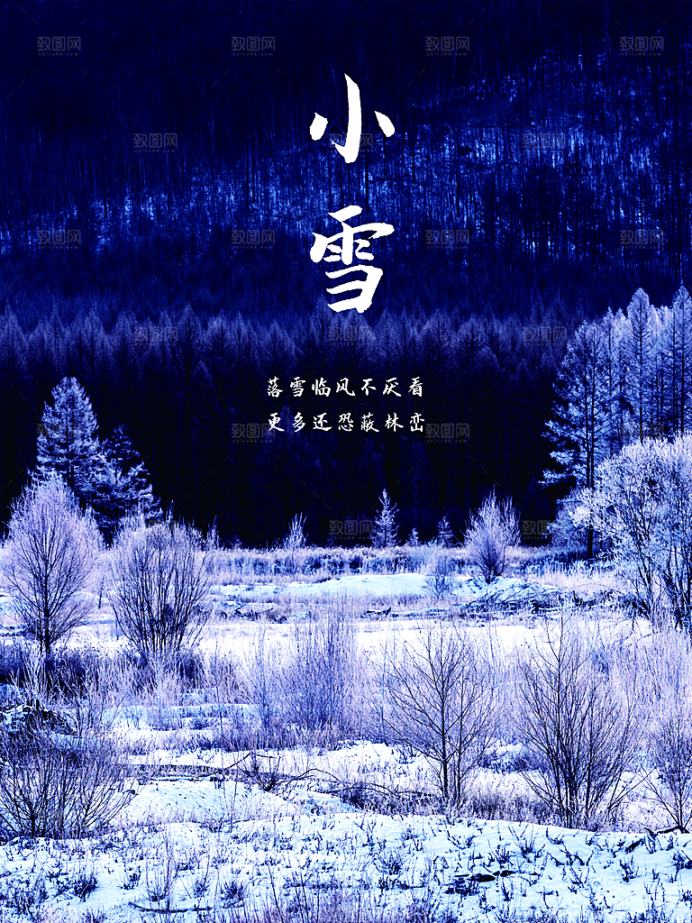 传统二十四节气小雪