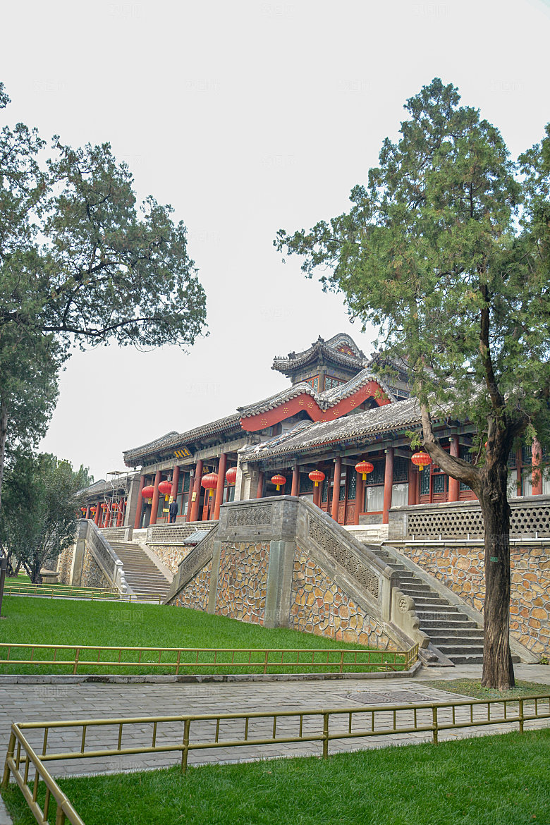 背景颐和园听鹂馆