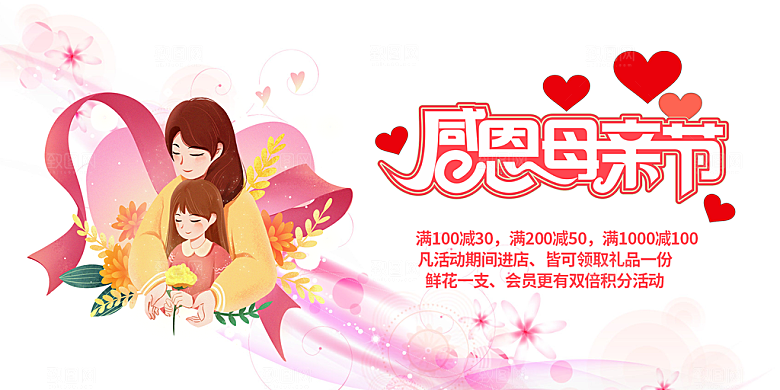 母亲节活动宣传展板