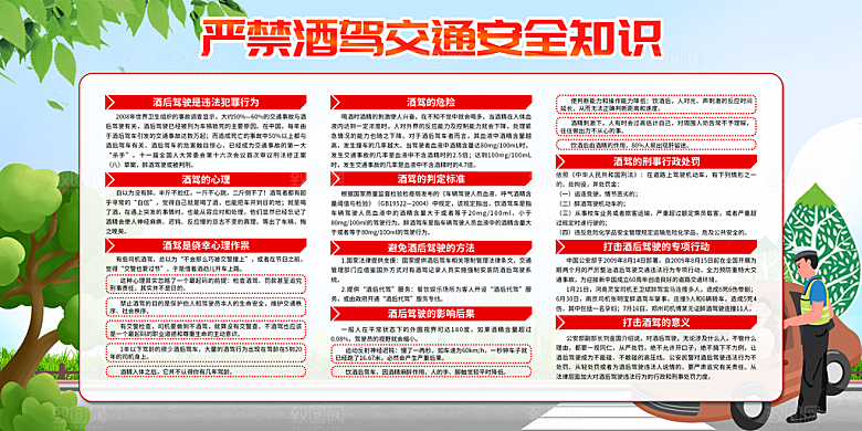 拒绝酒驾宣传海报设计