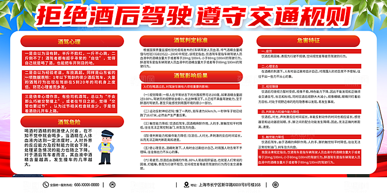 拒绝酒驾宣传海报设计