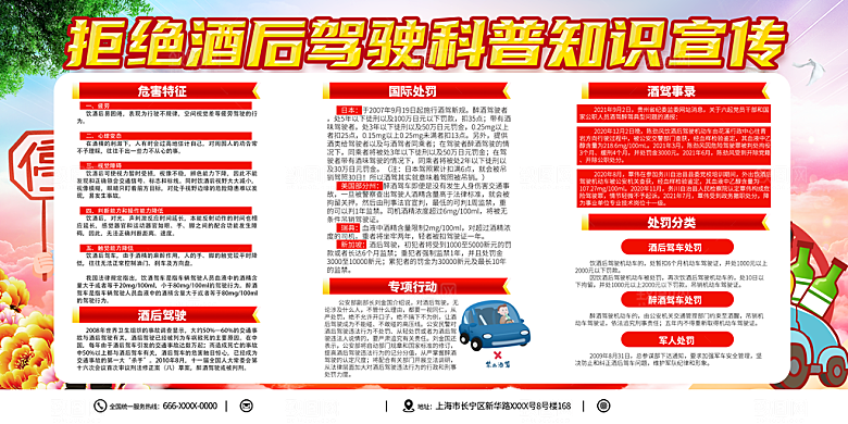 拒绝酒驾宣传海报设计