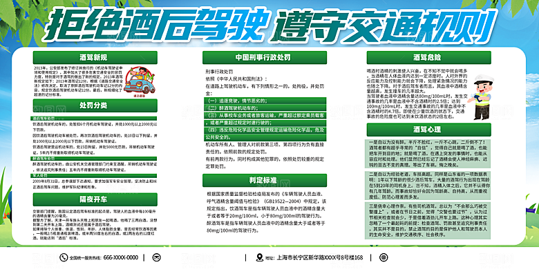 拒绝酒驾宣传海报设计