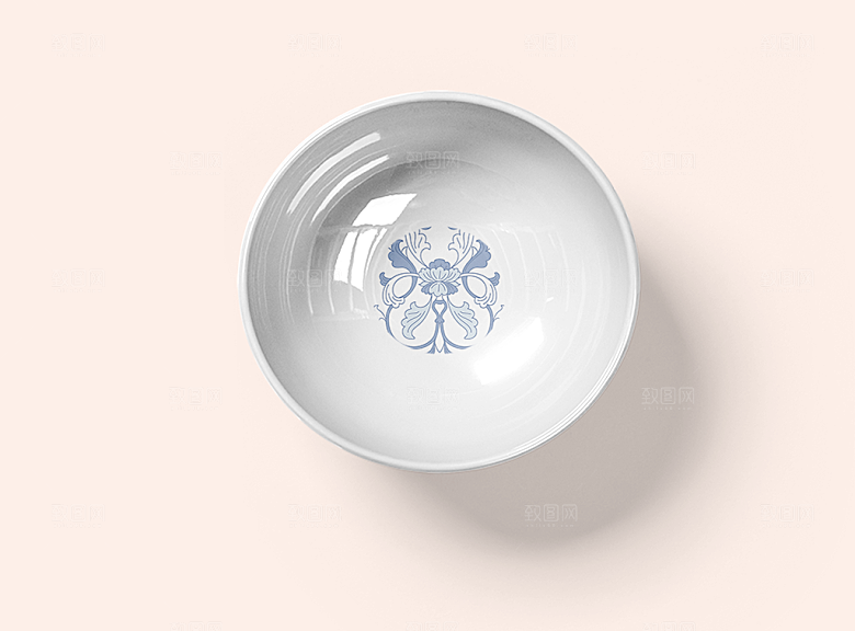 餐具瓷器筷子盘子智能贴图样机模板
