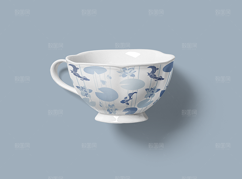 餐具瓷器筷子盘子智能贴图样机模板