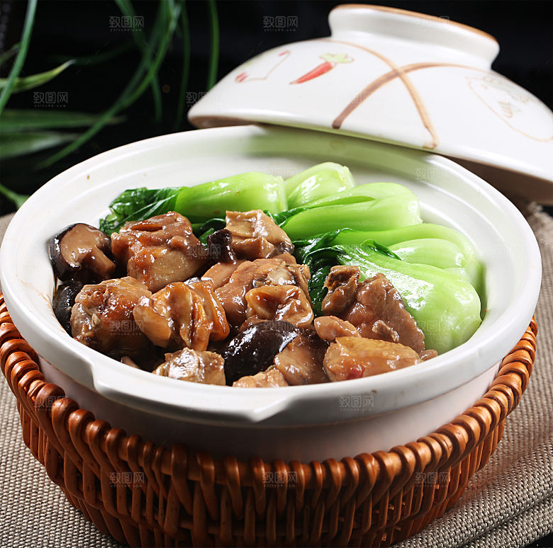 肥肠卤肉饭图片素材