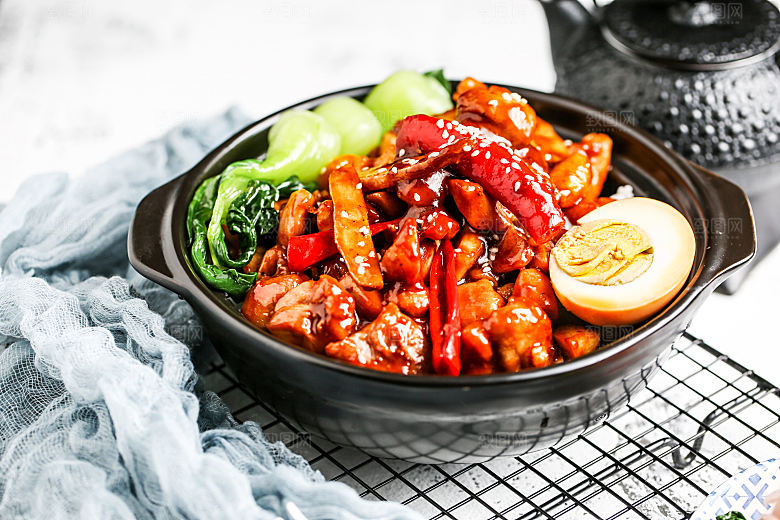 卤肉饭图片高清素材