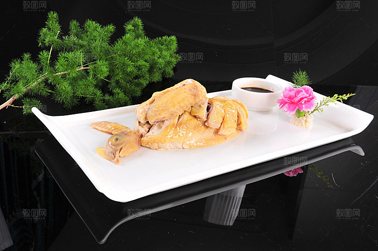 白切鸡白斩鸡脆皮鸡香糟鸡图片设计素材