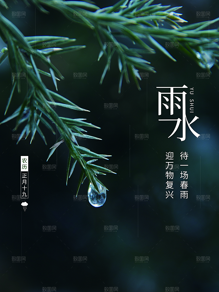 传统二十四节气雨水