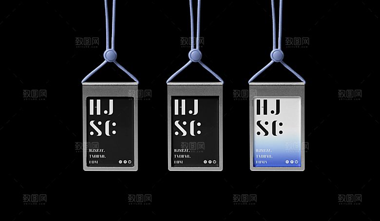 办公套件名片工作牌logo幕墙旗子样机