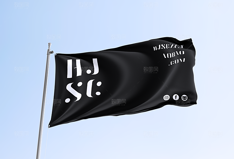 办公套件名片工作牌logo幕墙旗子样机