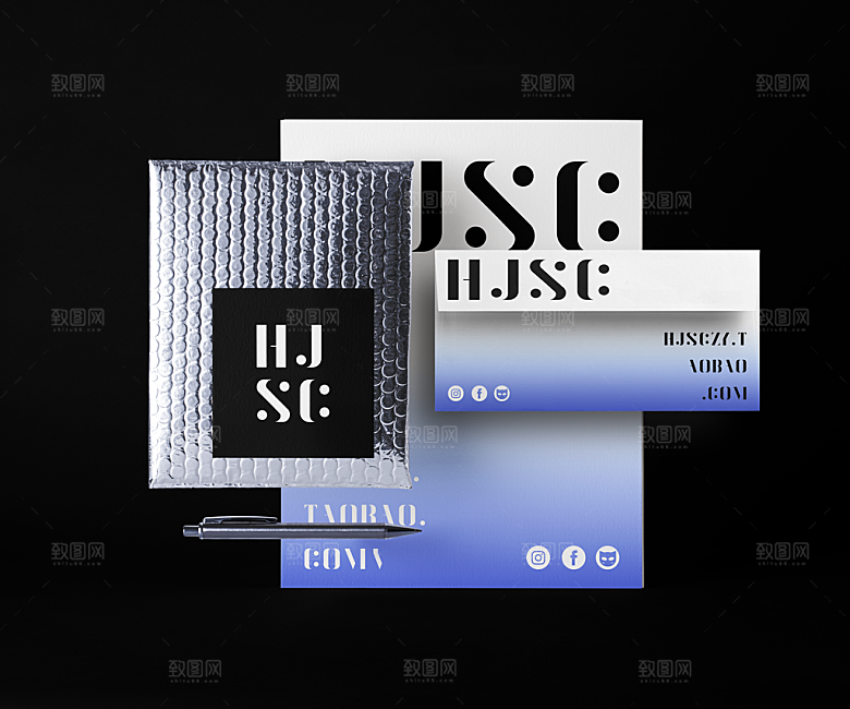 办公套件名片工作牌logo幕墙旗子样机