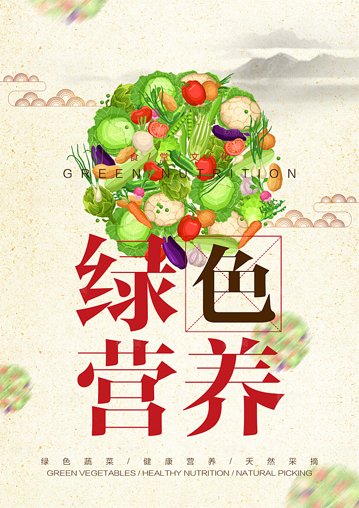 食堂文化展板挂图设计
