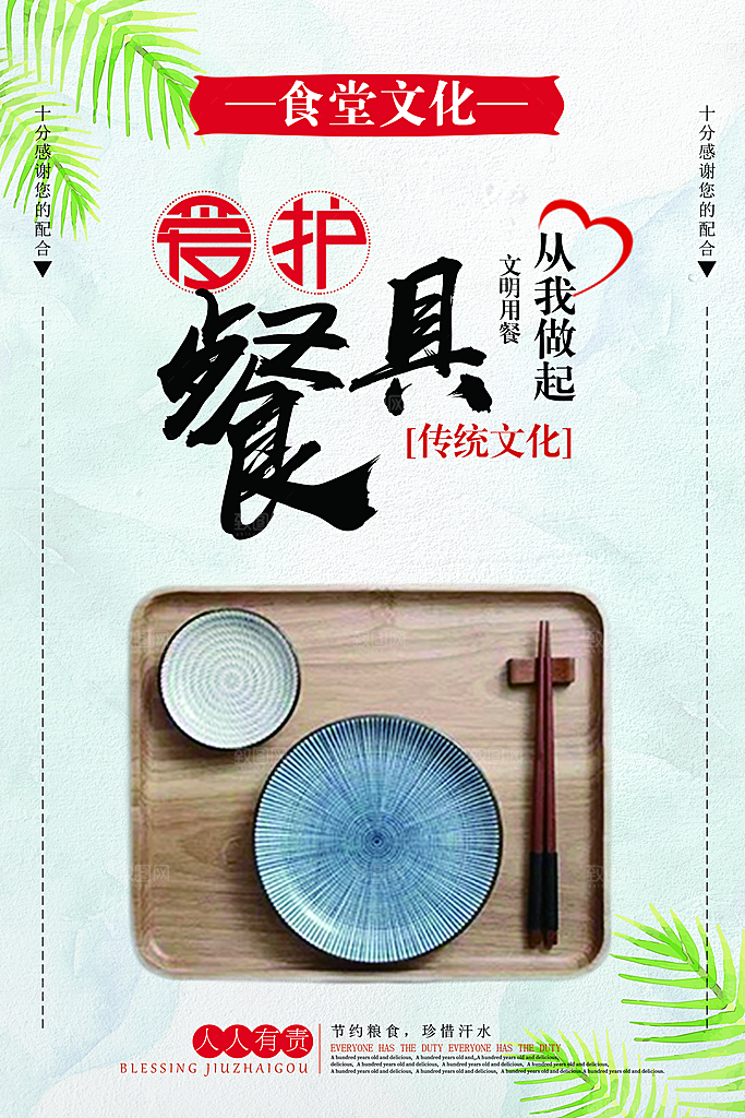 食堂文化展板挂图设计