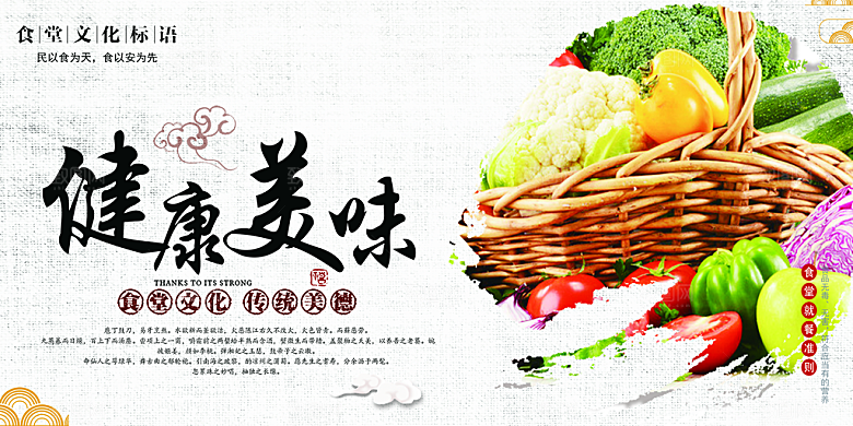校园食堂文化勤俭节约海报