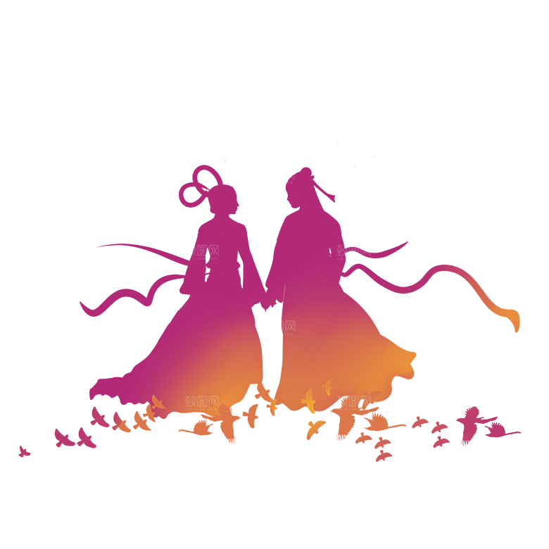 七夕情人节素材情侣素材