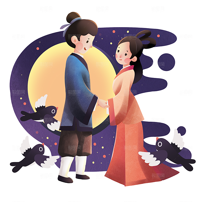 相约七夕素材约会七夕元素