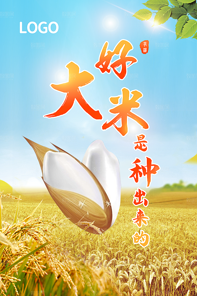 大米宣传海报设计