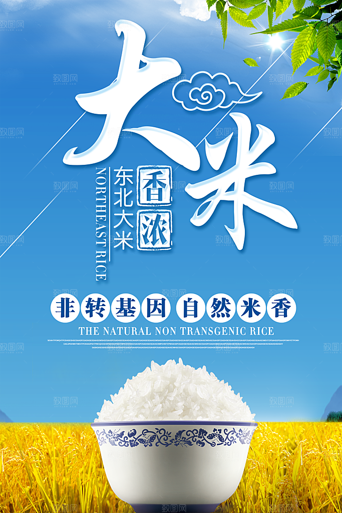大米宣传海报设计