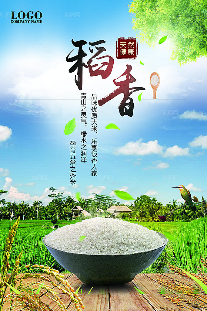 大米宣传海报设计