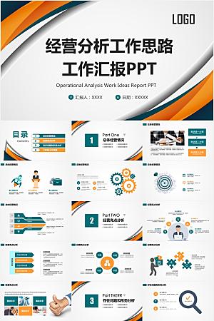 黄绿简约经营分析报告ppt