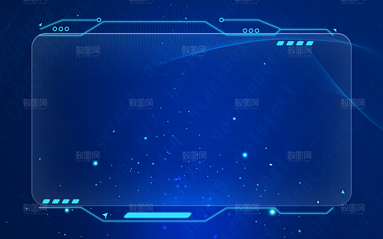 蓝色现代商务科技中控后台背景模板