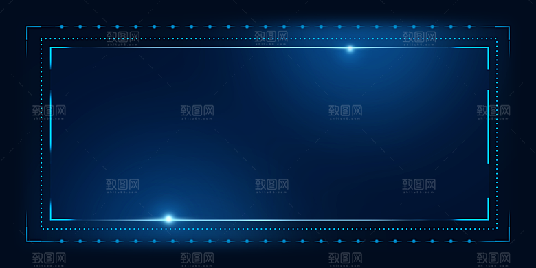 蓝色现代商务科技中控后台背景模板