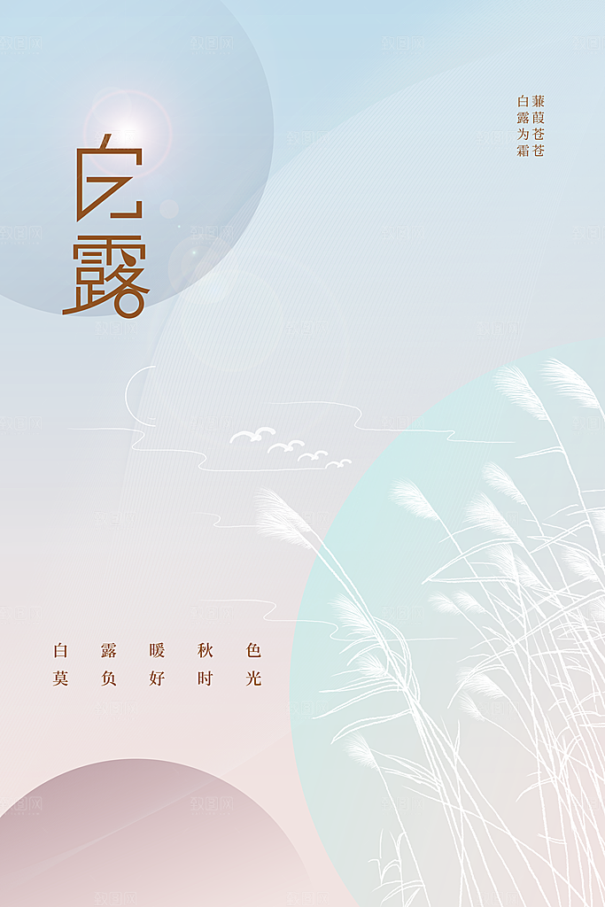 白露节气传统活动海报